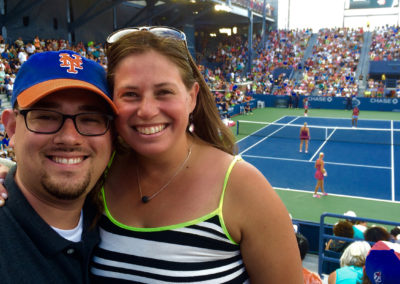 For our first full day date, Caroline took Josh to the U.S. Open which began an annual tradition... Josh is still holding out hope that he'll get to play one day :)